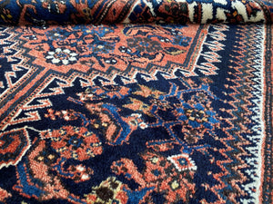 Hand-Knotted Circa 1950's Persian Bidjar Rug