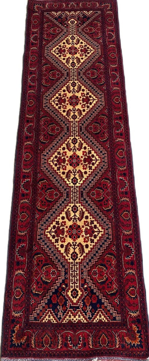 Traditional Handmade Tribal Afghan Kunduz Runner