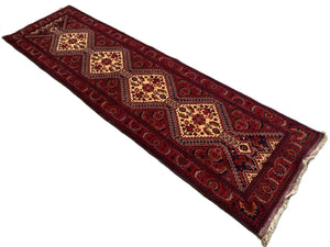 Traditional Handmade Tribal Afghan Kunduz Runner