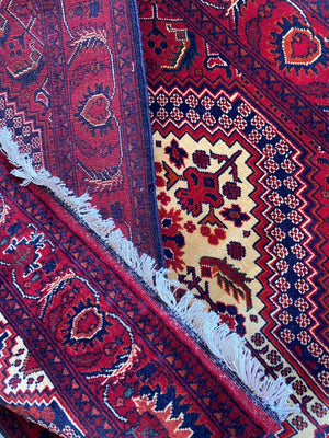 Traditional Handmade Tribal Afghan Kunduz Runner