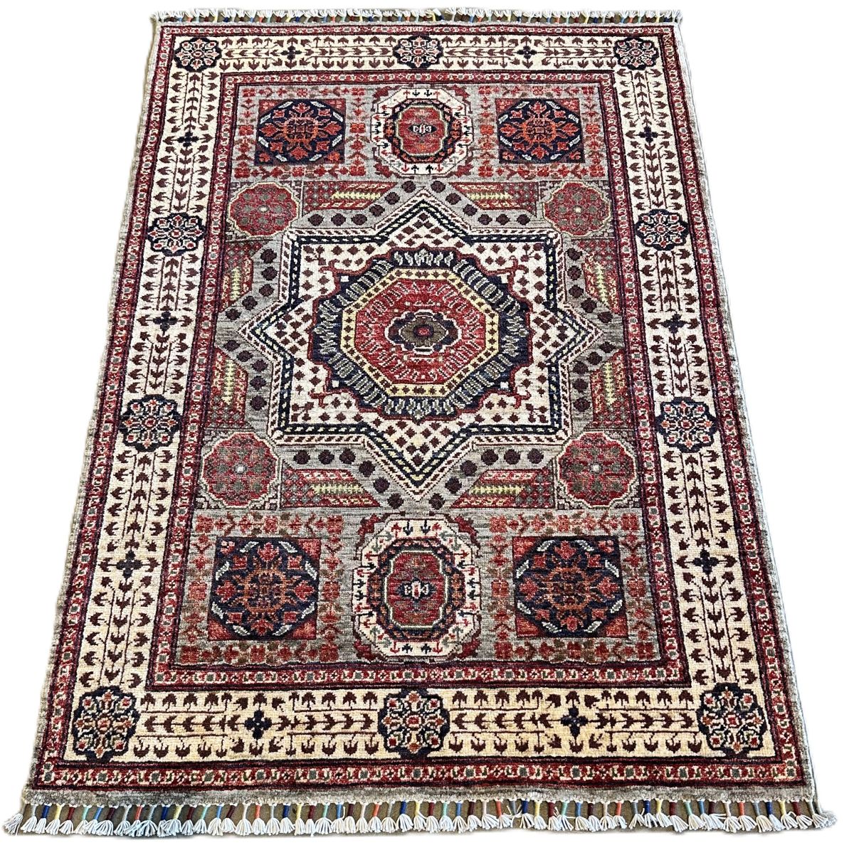 Hand-Woven Tribal Afghan Chobi Rug