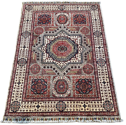 Hand-Woven Tribal Afghan Chobi Rug