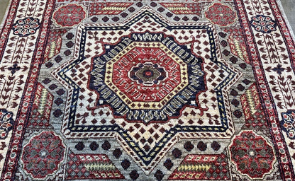 Hand-Woven Tribal Afghan Chobi Rug