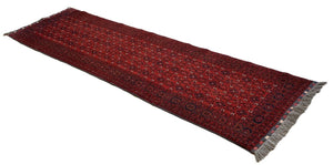Hand-Knotted Tribal Afghan Kunduz Runner