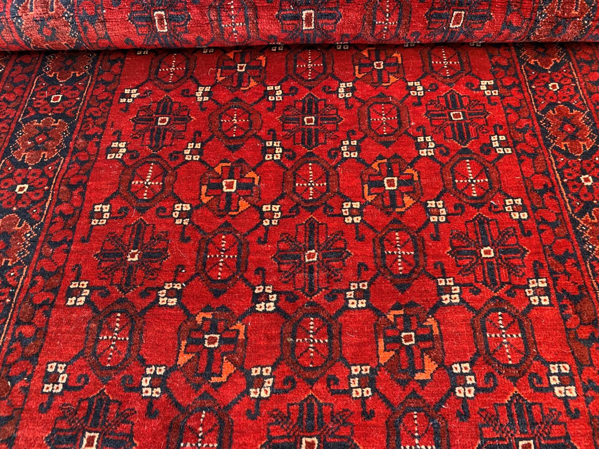 Hand-Knotted Tribal Afghan Kunduz Runner