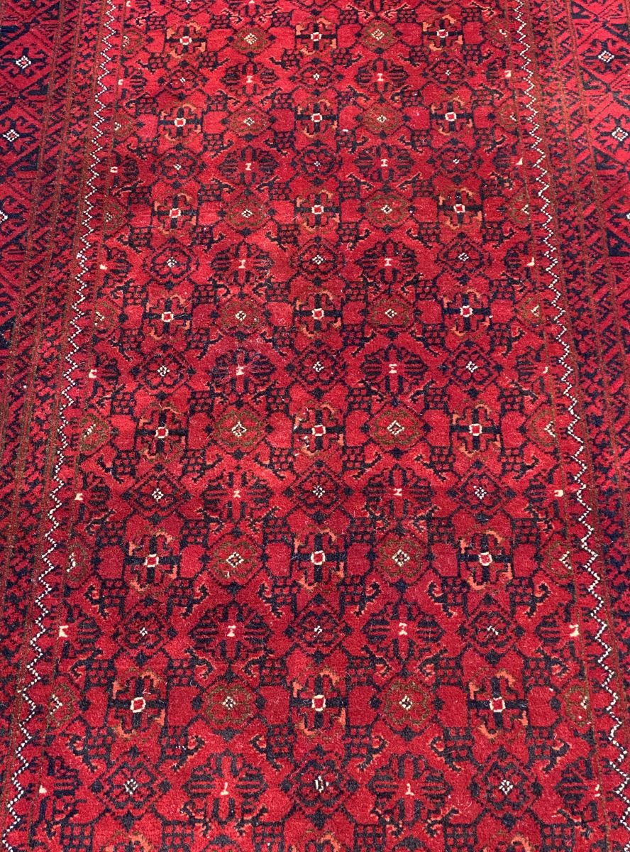 Hand-Knotted Tribal Afghan Kunduz Runner