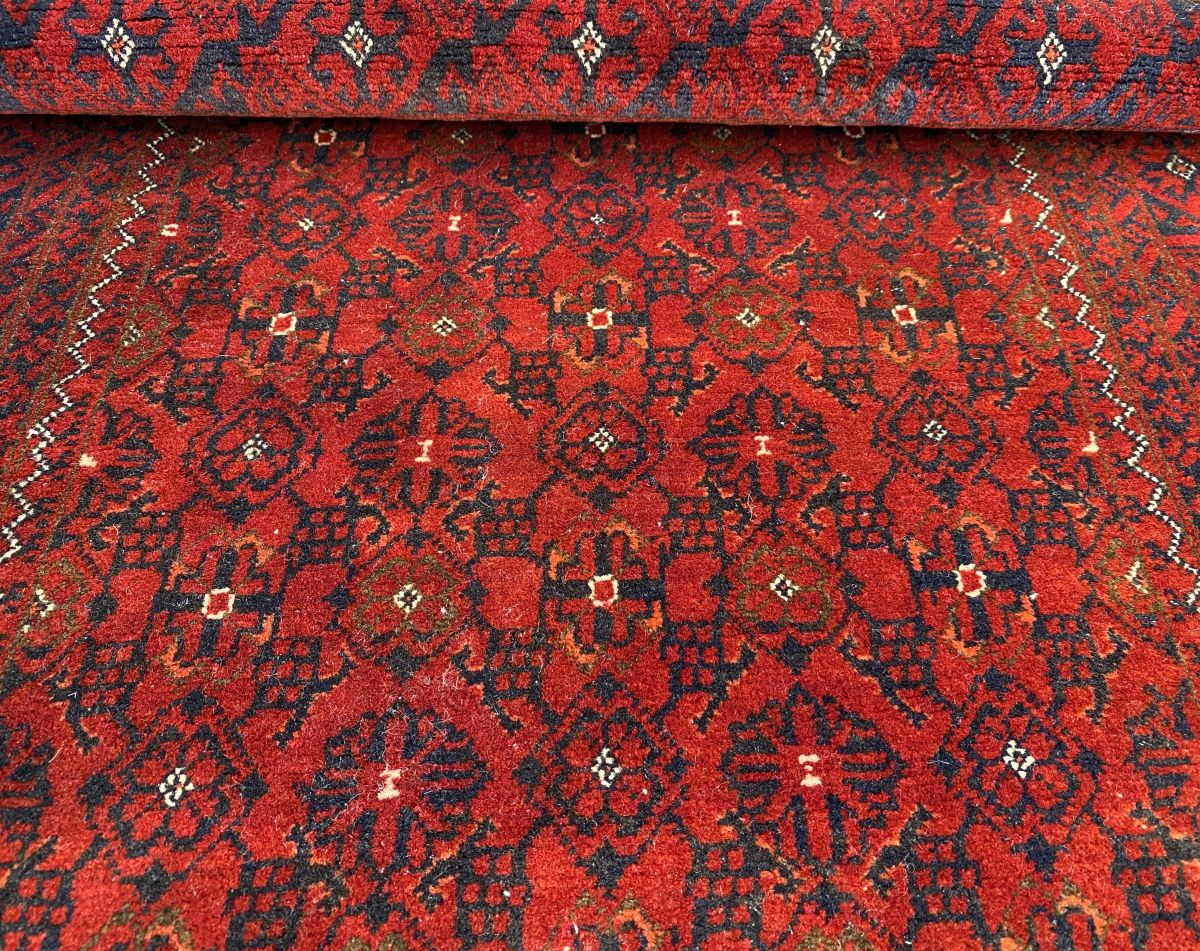 Hand-Knotted Tribal Afghan Kunduz Runner