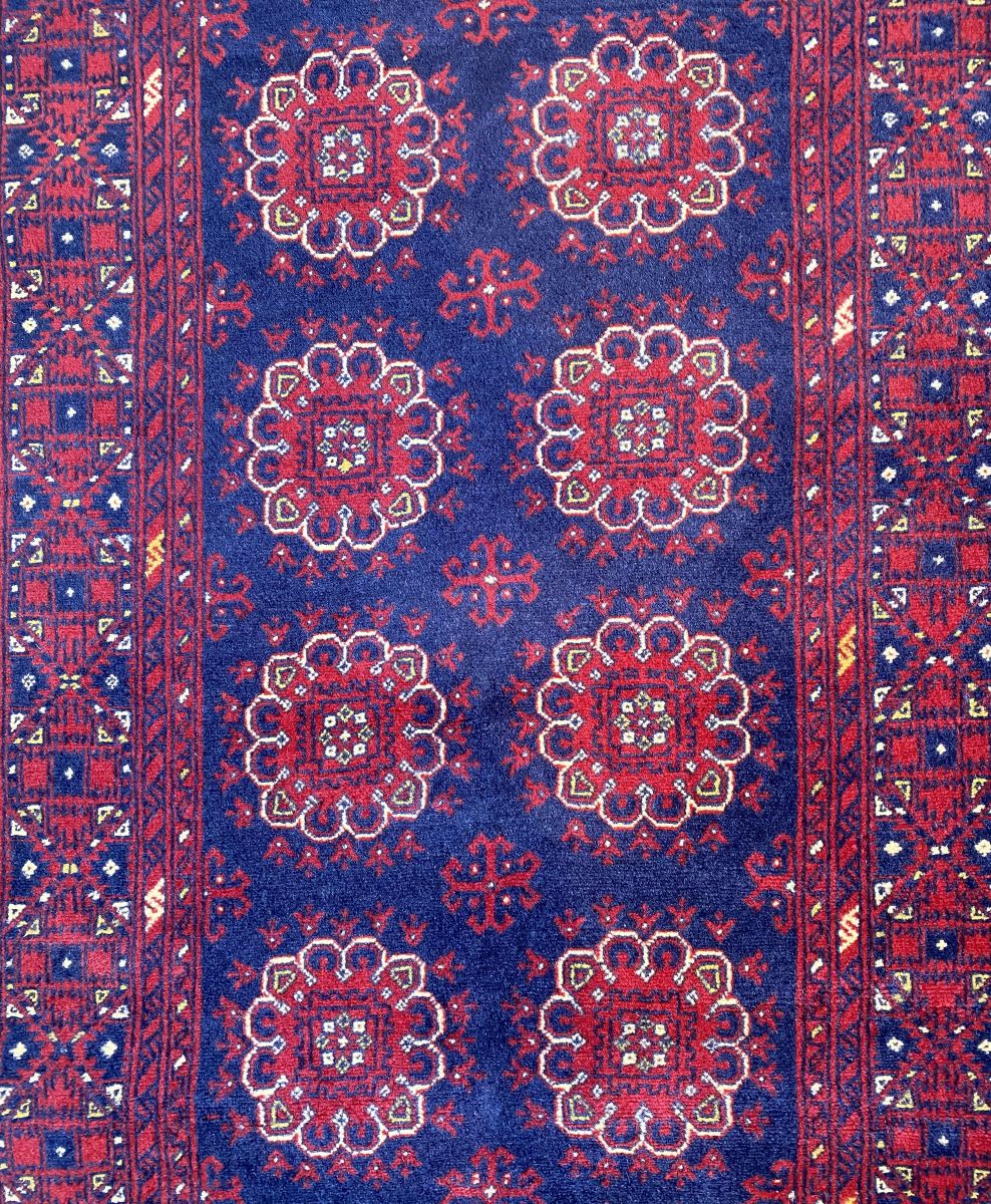 Hand-Knotted Tribal Afghan Kunduz Runner