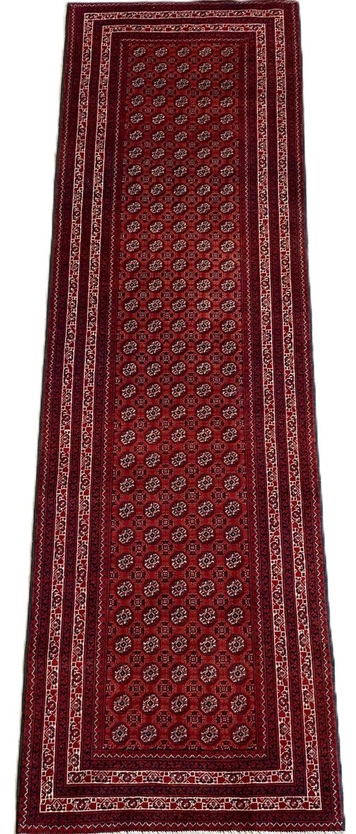 Hand-Knotted Tribal Afghan Kunduz Runner