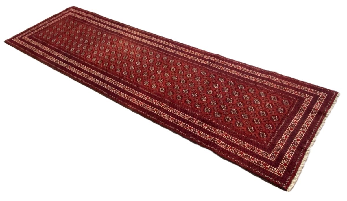 Hand-Knotted Tribal Afghan Kunduz Runner