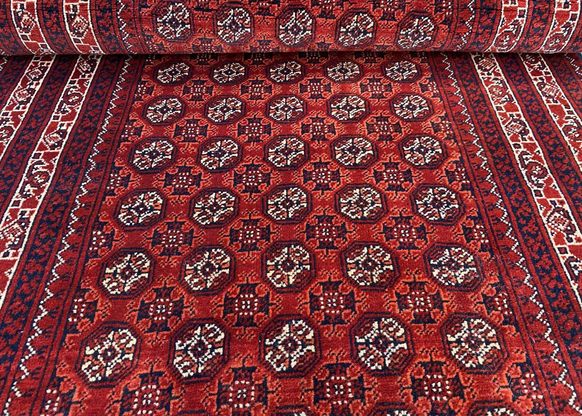 Hand-Knotted Tribal Afghan Kunduz Runner