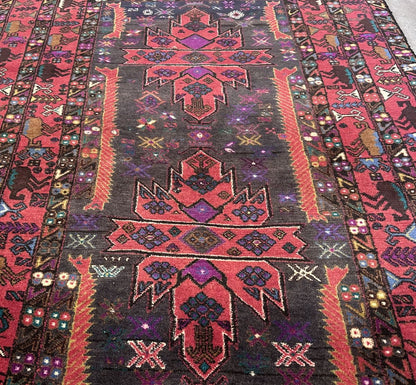 Hand-Knotted Tribal Afghan Balouch Rug