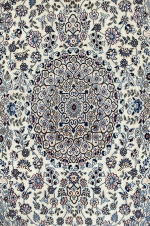 Fine Hand-Knotted Persian Naien Carpet