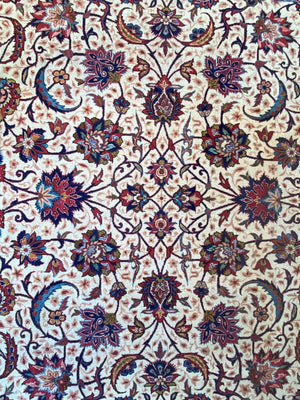 Circa 1930s Hand-Knotted Persian Isfahan Carpet