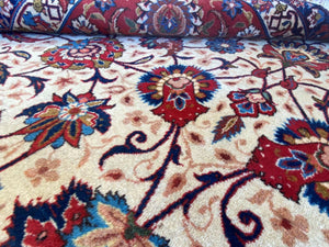 Circa 1930s Hand-Knotted Persian Isfahan Carpet