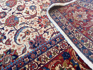 Circa 1930s Hand-Knotted Persian Isfahan Carpet