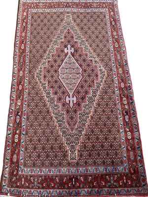 Fine Hand-Knotted Persian Senneh Sanandaj Rug