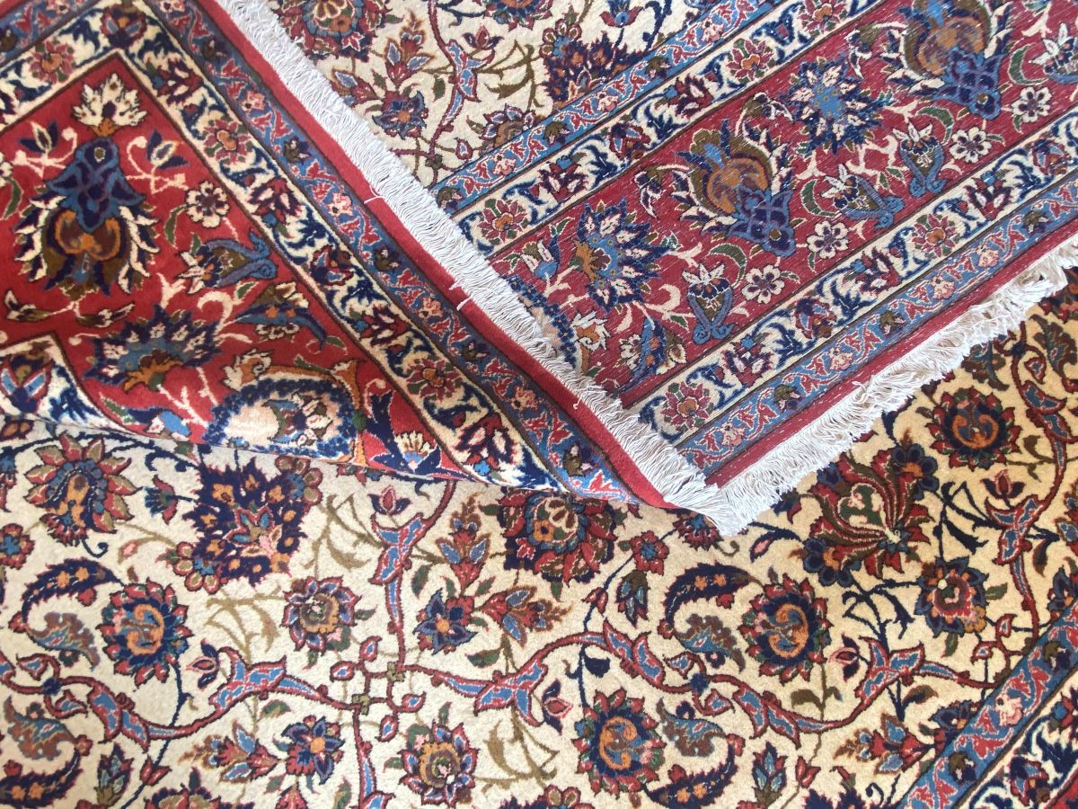 Superfine Hand-Knotted Persian Isfahan Carpet