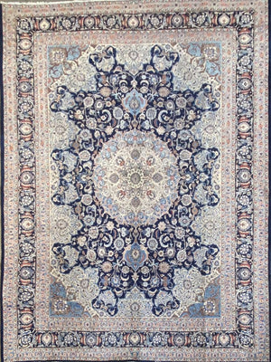 Fine Hand-Knotted Persian Kerman Carpet