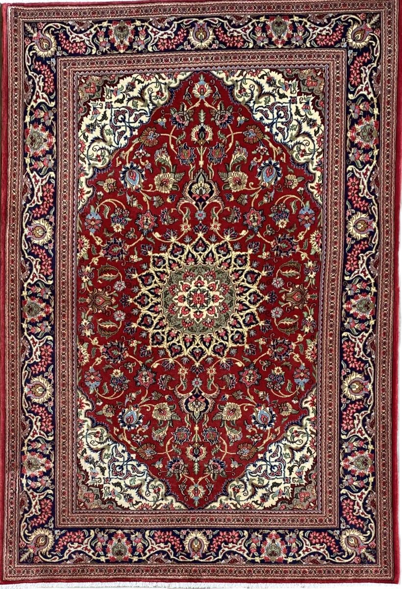 Superfine Hand-Knotted Persian Qum Carpet