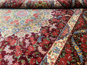 Superfine Hand-Knotted Pure Silk Persian Qum