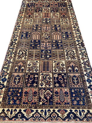 Hand-Knotted Tribal Persian Bakhtiar Rug