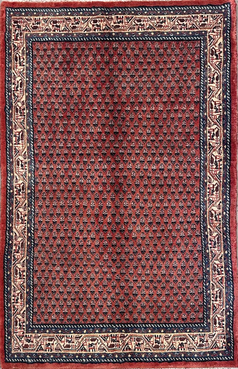Hand-knotted Persian Mir Seraband Rug