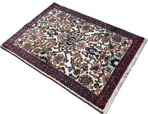 Hand-Knotted Persian Nanaj Rug