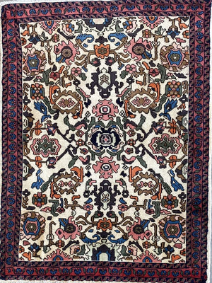 Hand-Knotted Persian Nanaj Rug