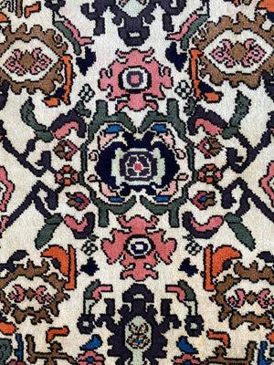 Hand-Knotted Persian Nanaj Rug