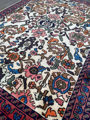 Hand-Knotted Persian Nanaj Rug