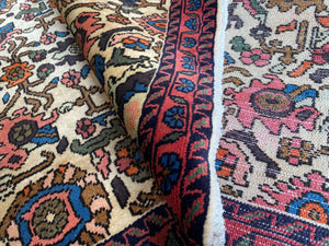 Hand-Knotted Persian Nanaj Rug