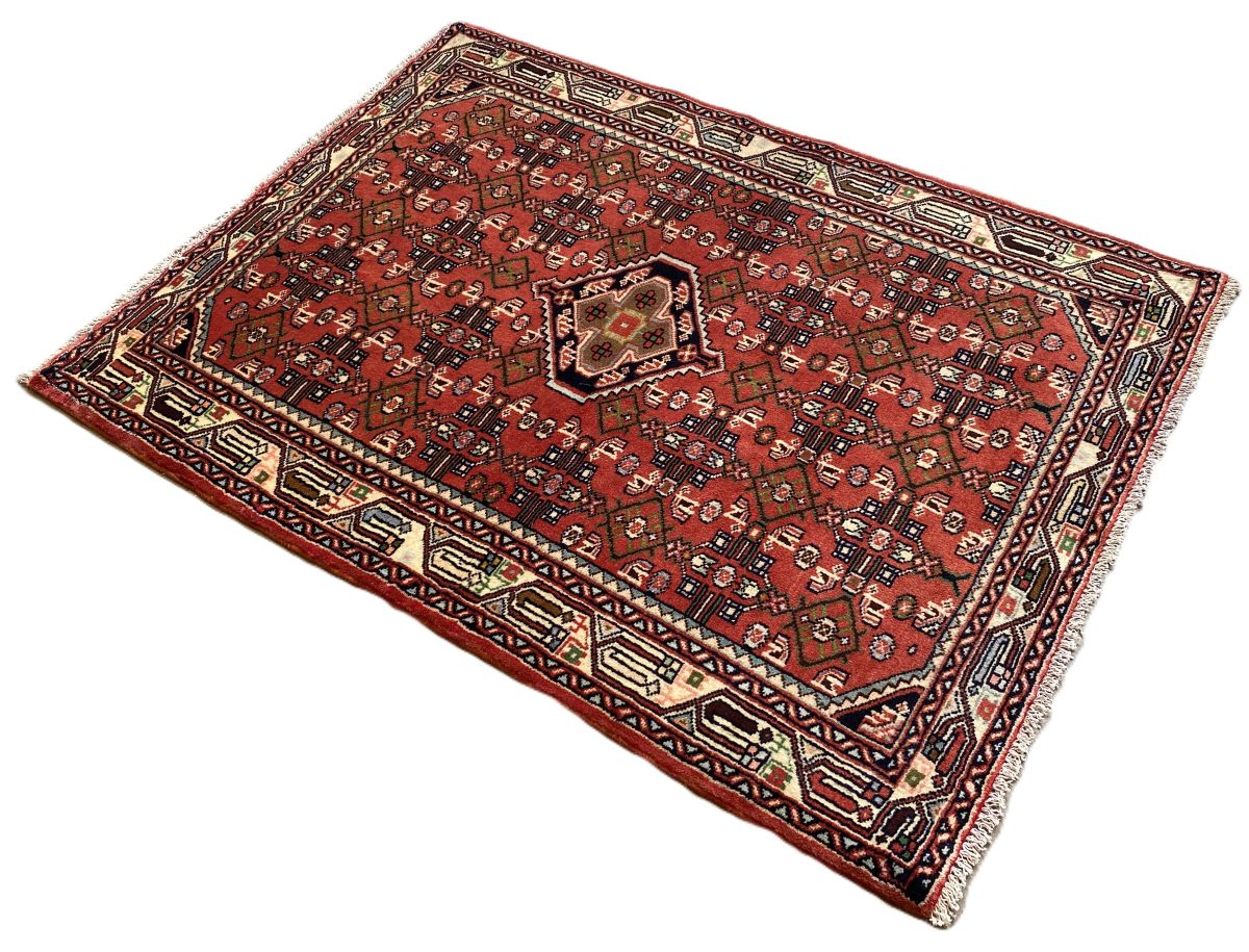 Hand-Knotted Tribal Persian Enjelas Rug