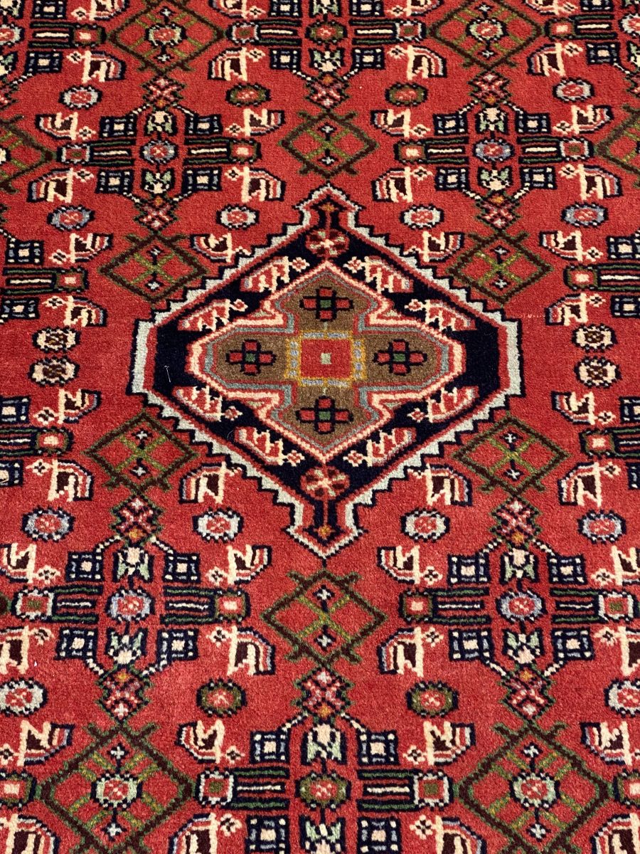 Hand-Knotted Tribal Persian Enjelas Rug