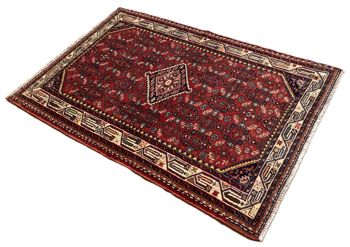 Hand-Knotted Tribal Persian Enjelas Rug