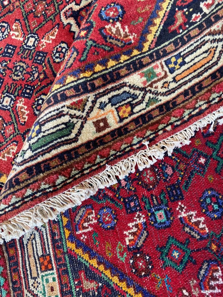 Hand-Knotted Tribal Persian Enjelas Rug