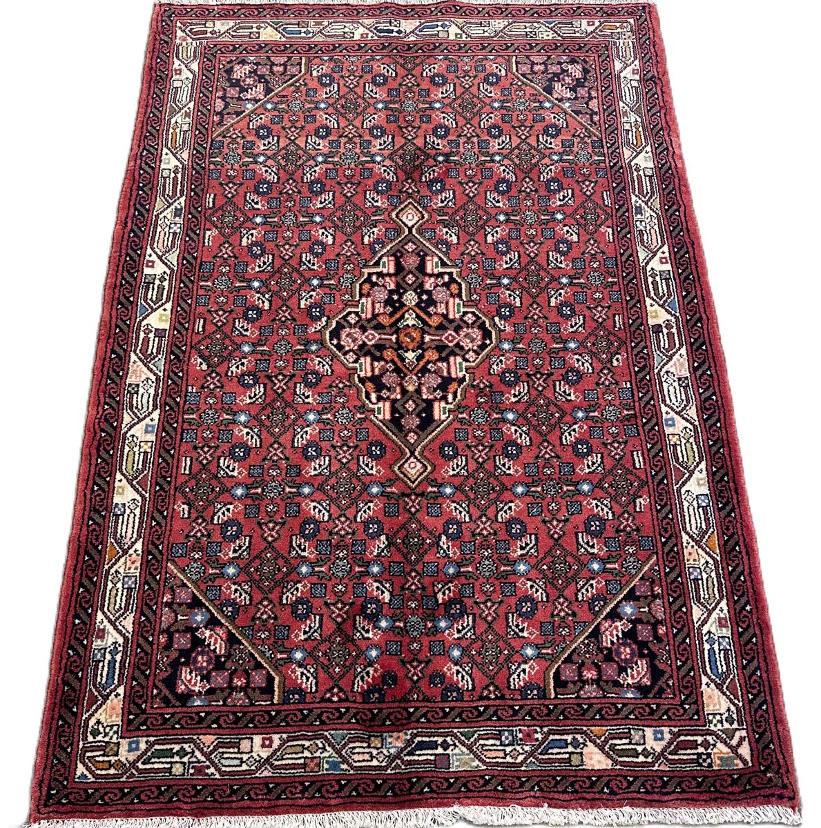 Hand-Knotted Tribal Persian Enjelas Rug