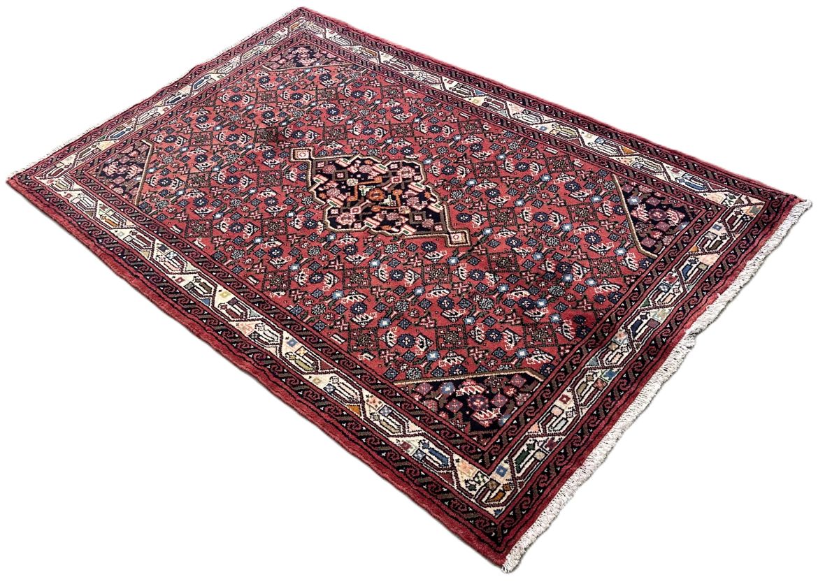 Hand-Knotted Tribal Persian Enjelas Rug