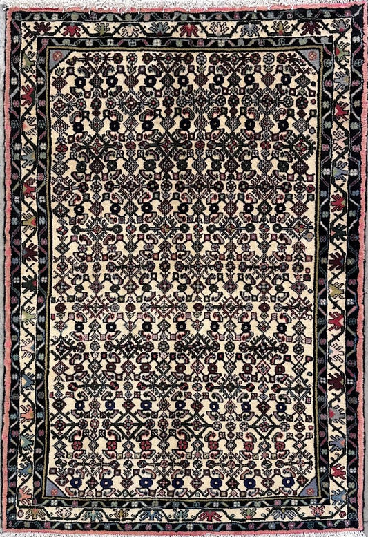 Hand-Knotted Tribal Persian Enjelas Rug