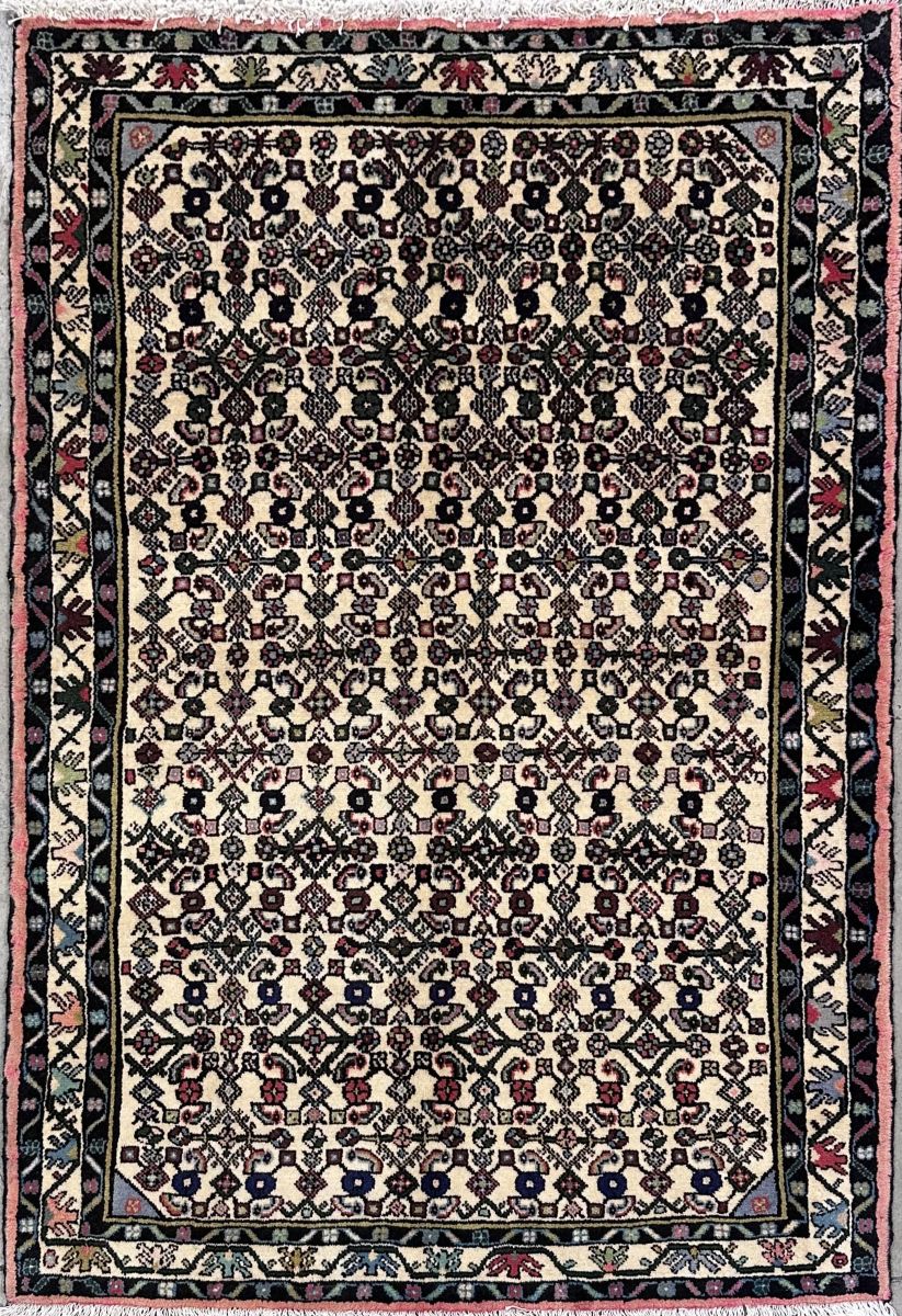 Hand-Knotted Tribal Persian Enjelas Rug
