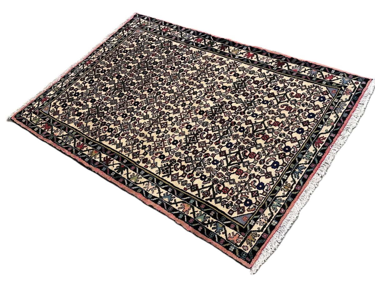 Hand-Knotted Tribal Persian Enjelas Rug