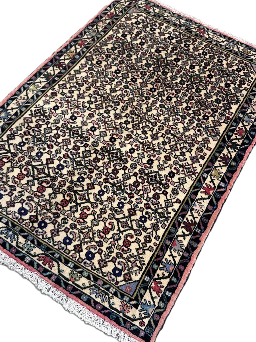 Hand-Knotted Tribal Persian Enjelas Rug