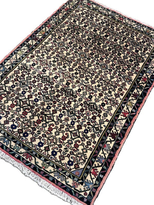 Hand-Knotted Tribal Persian Enjelas Rug