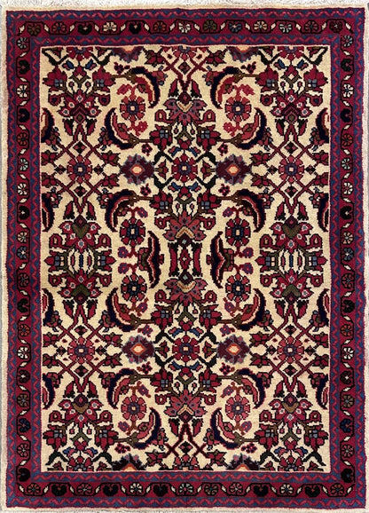 Hand-Knotted Persian Nanaj Rug