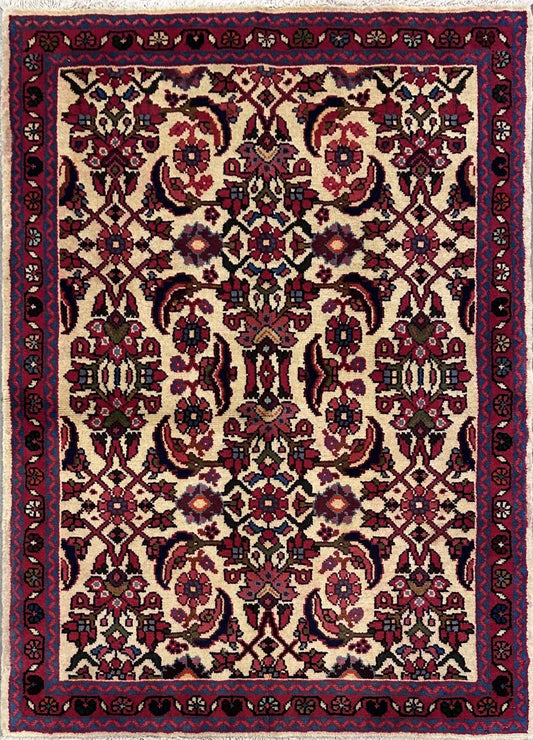 Hand-Knotted Persian Nanaj Rug