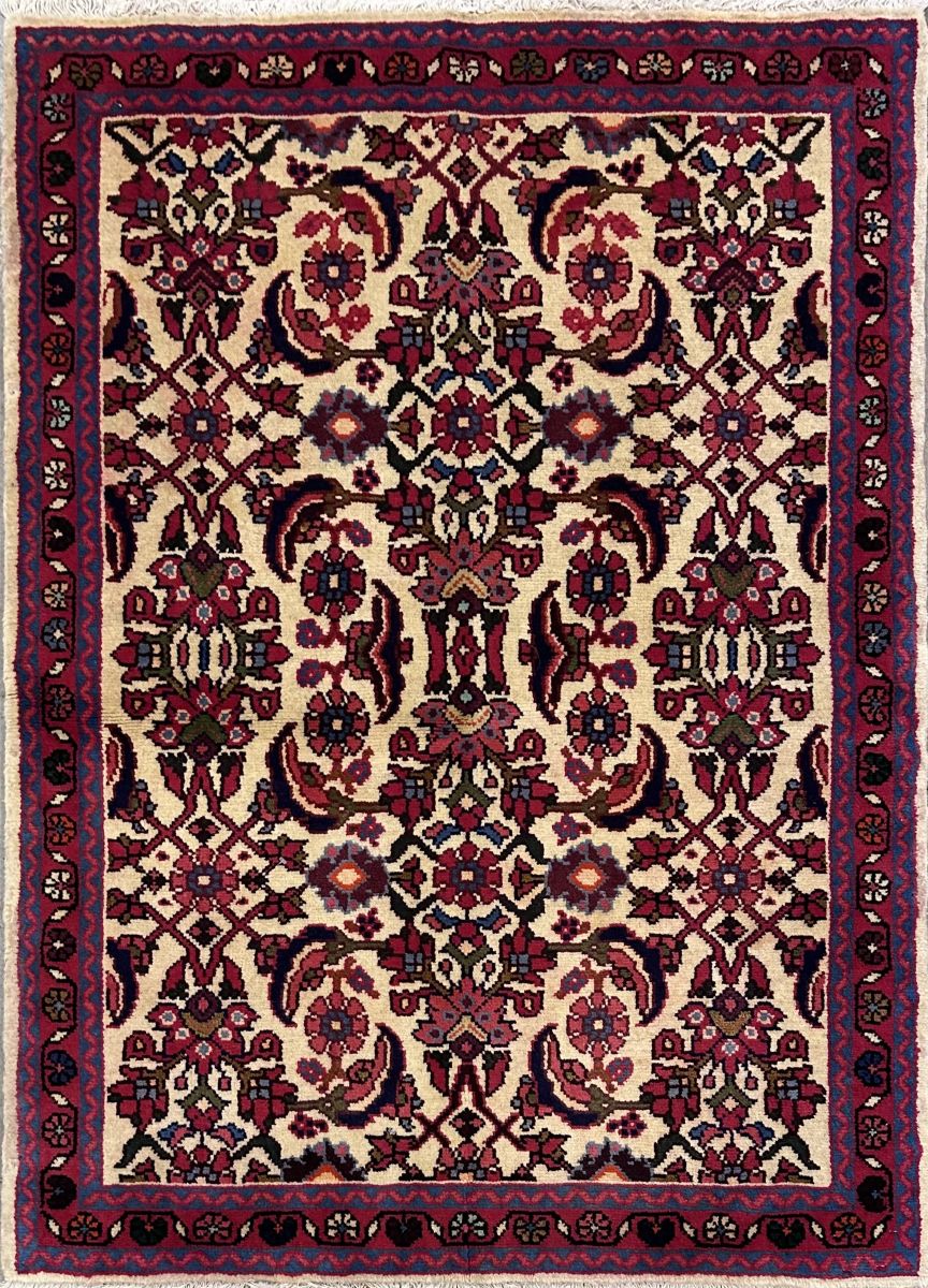 Hand-Knotted Persian Nanaj Rug
