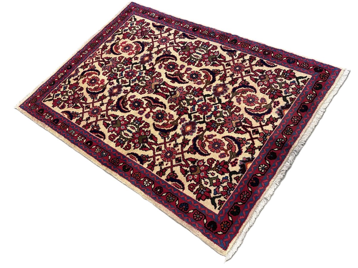 Hand-Knotted Persian Nanaj Rug
