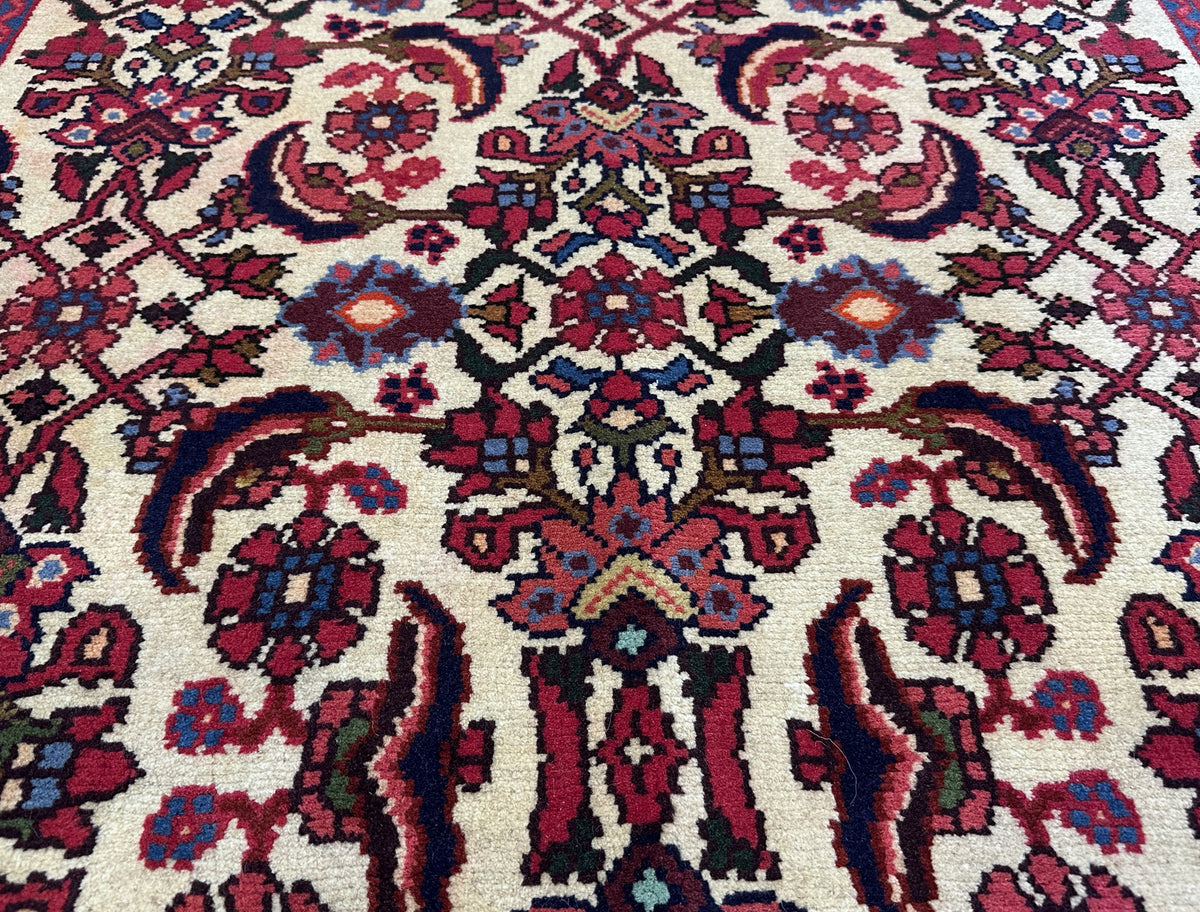 Hand-Knotted Persian Nanaj Rug