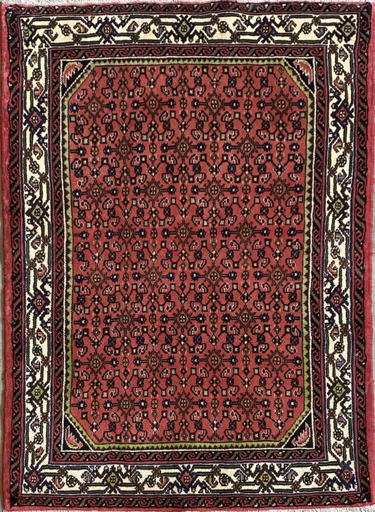 Hand-Knotted Tribal Persian Enjelas Rug