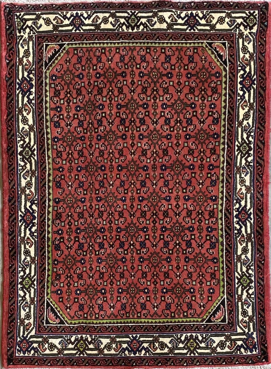 Hand-Knotted Tribal Persian Enjelas Rug